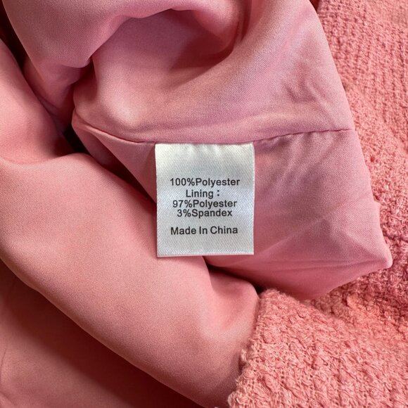 Tuckernuck Blush Peony Tweed Jackie Dress sz M Shift Mini Business Career NWT** - Picture 7 of 12